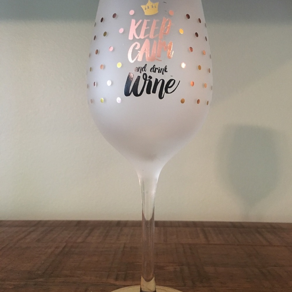 Wine glass. Keep calm and drink wine
